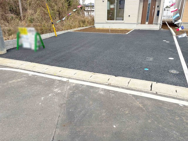 結城市結城第43-II期　新築戸建て　1号棟の駐車場|カースペースは2台お停めいただけます♪