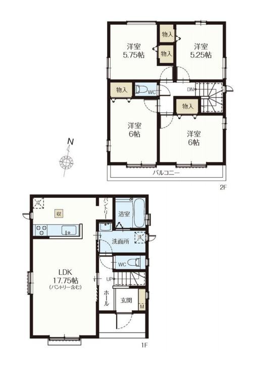 さいたま市北区櫛引町2丁目173番　新築一戸建て　B
