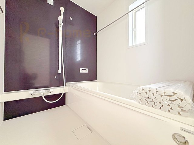 結城市結城第43-II期　新築戸建て　2号棟の浴室|足を伸ばしてもゆったりできるバスルーム♪機能性も取り入れて使い易さも保証します♪