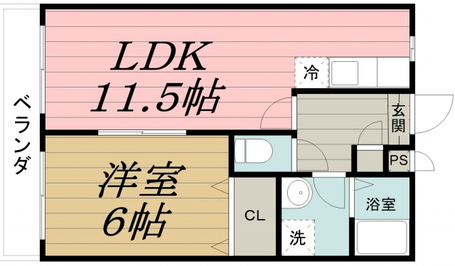 ピースコートの間取り