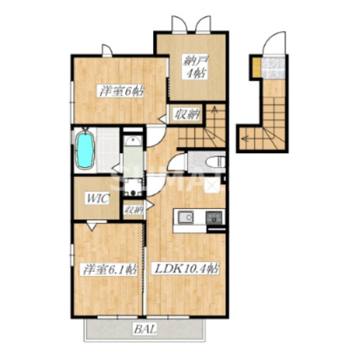 ベルトーネの間取り|南向きのお部屋です☆
