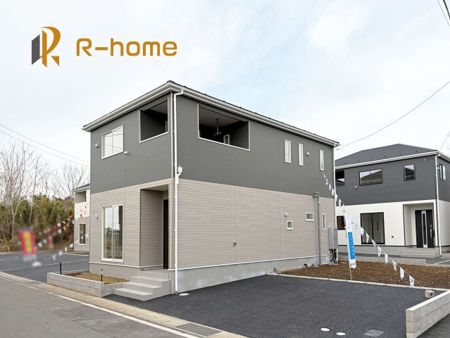結城市結城第43-II期　新築戸建て　4号棟の外観|ご予約を頂ければ、『平日』はもちろん『早朝』や『夜間』もご見学可能です♪お気軽にお申し付けください♪