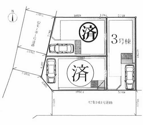 海老名市国分南7期　新築戸建全3棟　3号棟の区画図