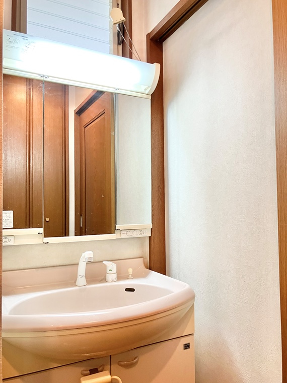 里戸建の洗面所