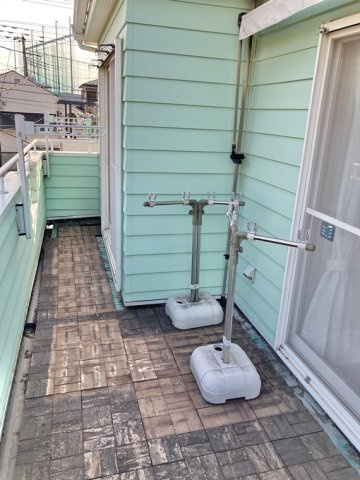 里戸建のバルコニー