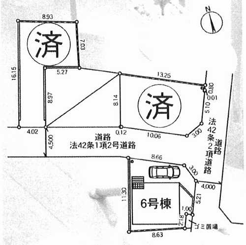 海老名市社家第16　新築戸建全3棟　6号棟の区画図