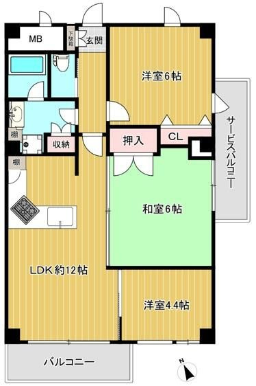リバーサイド川越の間取り
