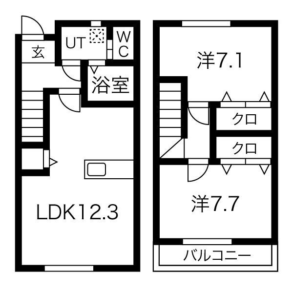 フォレストⅠの間取り