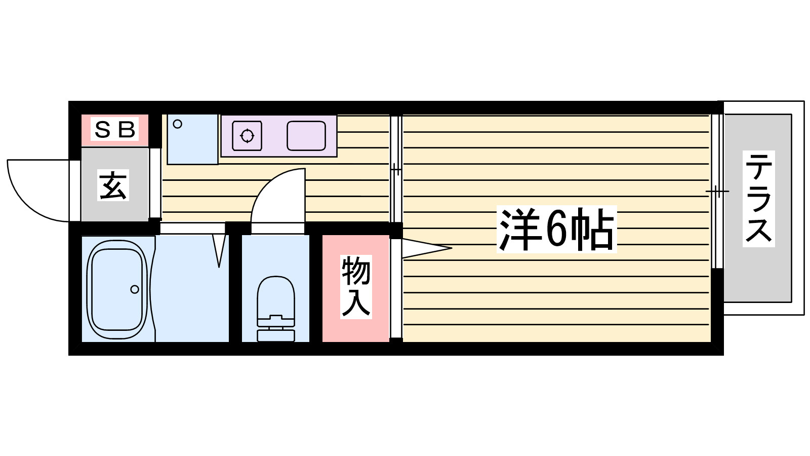 キャンパス本多聞の間取り