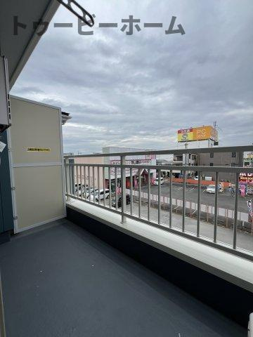MELDIA新狭山Ⅱのバルコニー|お洗濯にも便利なバルコニー付き