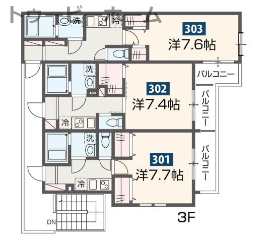 MELDIA新狭山Ⅱの間取り