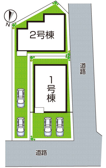 5日(土)6日(日)現地ご見学可能！　枚方市東香里元町　全2邸の区画図|全2区画