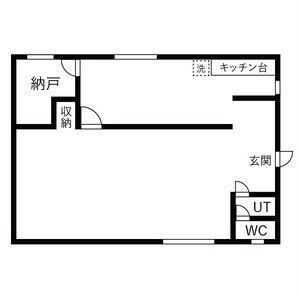 小豆餅坂口様貸店舗の間取り