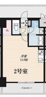 レジデンスh忍町の間取り