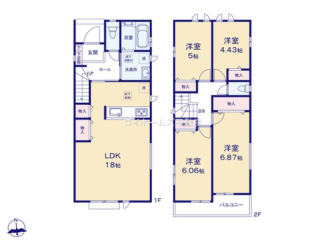 【間取り】 | 丹羽郡大口町余野２丁目211-1『仲介料無料』新築戸建て | B号棟