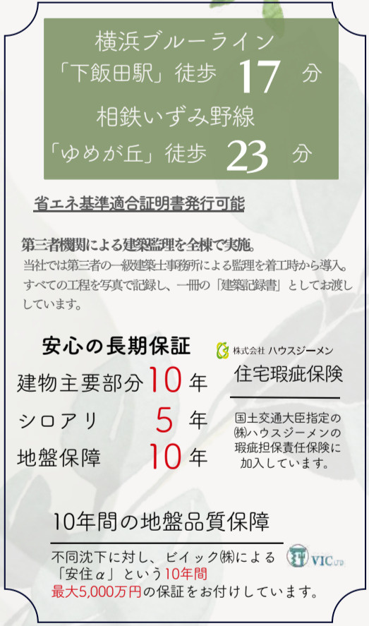 横浜市泉区下和泉2丁目 新築戸建て【仲介手数料無料】カースペース2台