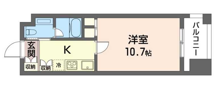 エスティメゾン銀座　駅近　ペット相談　シャーメゾンの間取り