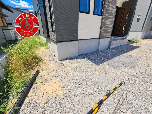 古賀市千鳥6丁目第5-5棟（1号棟）の外観|お庭で自由な時間を過ごせます。
