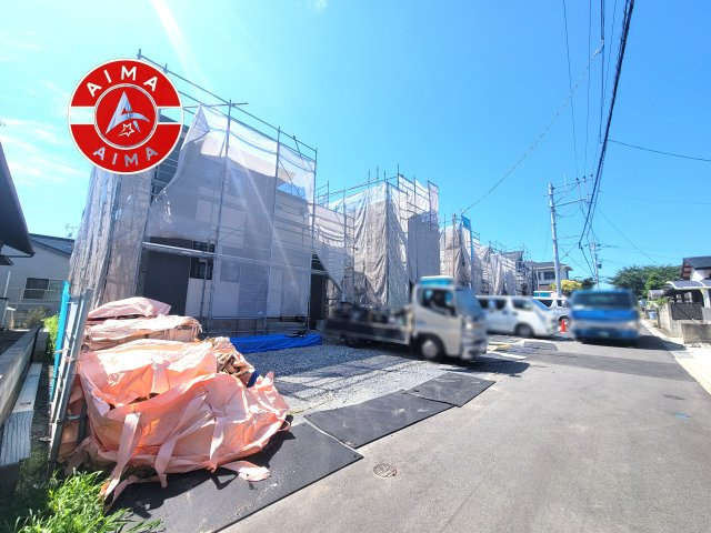 古賀市千鳥6丁目第5-5棟（1号棟）の前面道路含む現地写真|見学の時間などお気軽にお問い合わせ下さい。