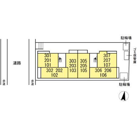 アナシエ徳丸の区画図