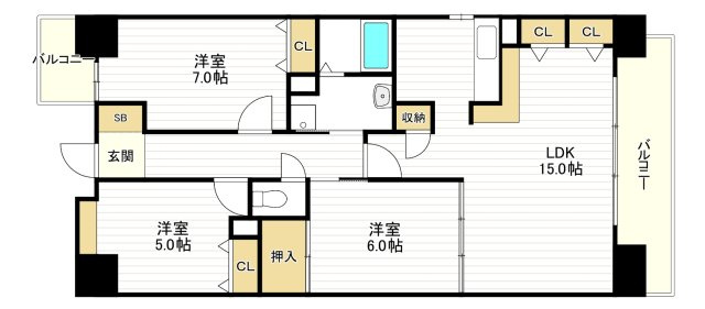 メゾンミヤビの間取り