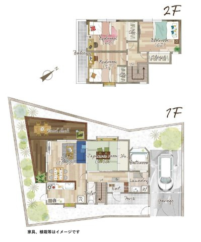 【間取り】 | 4LDKはリビングダイニングキッチンと4つの居室がある間取りで、大家族や二世帯住宅に最適。広々としたリビングで家族団らんを楽しみ、個室でプライベートな時間も確保でき、快適な生活を送ることができますよ。