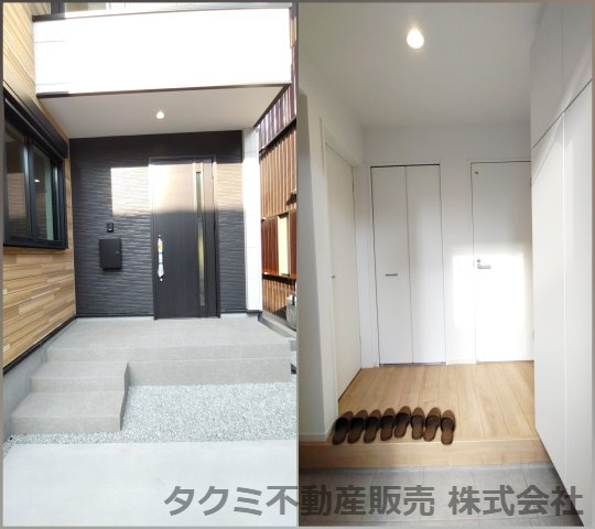 神戸市垂水区星陵台　新築一戸建の玄関