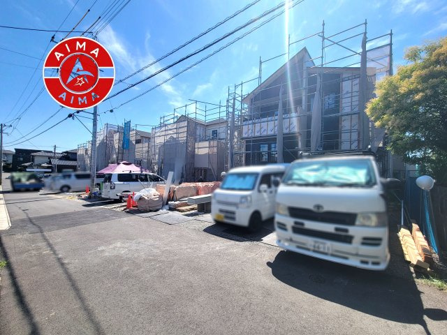 古賀市千鳥6丁目第5-5棟（5号棟）の前面道路含む現地写真|見学の時間などお気軽にお問い合わせ下さい。