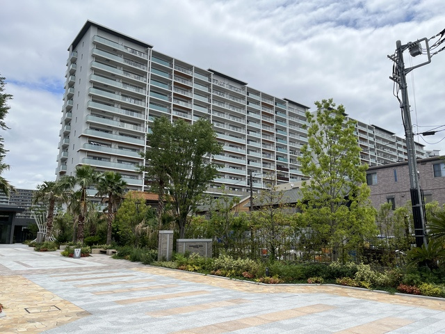 セントガーデン海老名Ⅰ街区の外観|メインエントランス側より撮影