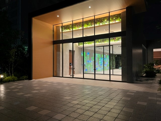 セントガーデン海老名Ⅰ街区のエントランス|夜間の様子