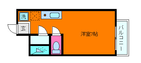 ロマネスク御影の間取り