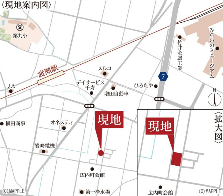 館林市広内町第１　３号棟(全３棟)　リーブルガーデン　新築建売分譲の地図