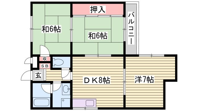 秋定マンションの間取り