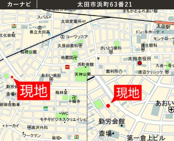 【新築】太田市浜町1期　限定１棟　アーバンスタイル　新築建売の地図