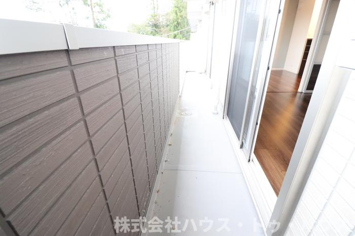 メルヴェイユおおたかの森Ⅱのバルコニー