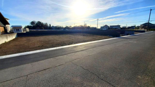 深谷市菅沼　建築条件なし売地『武川駅』徒歩６分の前面道路含む現地写真