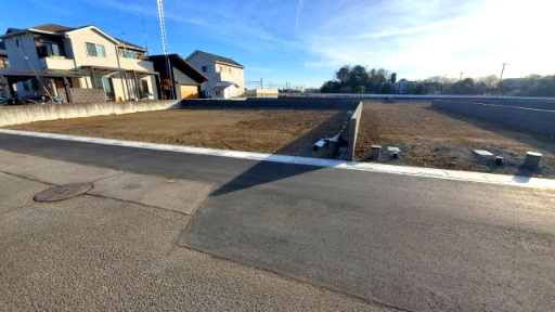 深谷市菅沼　建築条件なし売地『武川駅』徒歩６分の前面道路含む現地写真