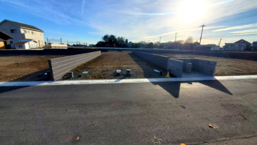 深谷市菅沼　建築条件なし売地『武川駅』徒歩６分の前面道路含む現地写真