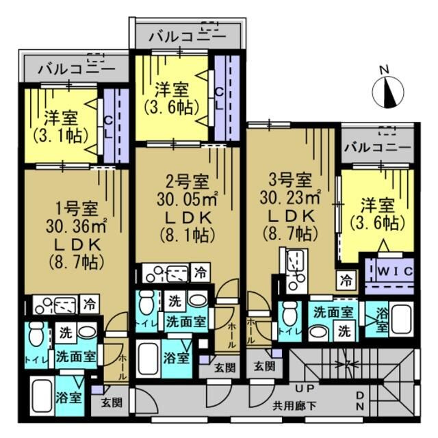 ＣＡＲＥＬ浜野Ｂの間取り