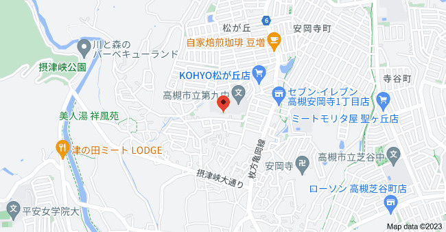 イトーピア高槻松が丘の地図