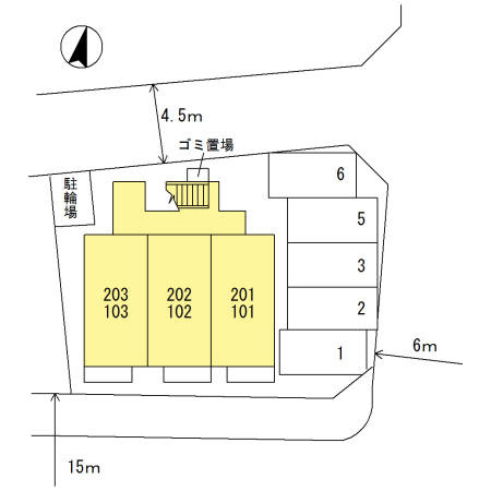 ニコール河辺の区画図