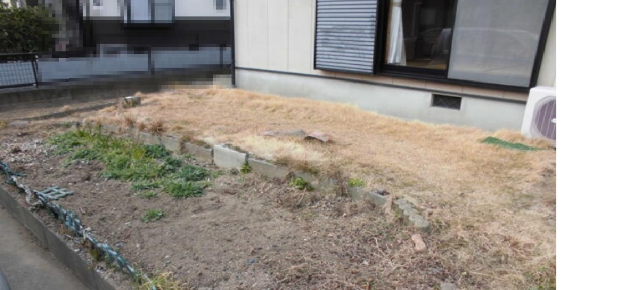 八代市大村町中古戸建の庭