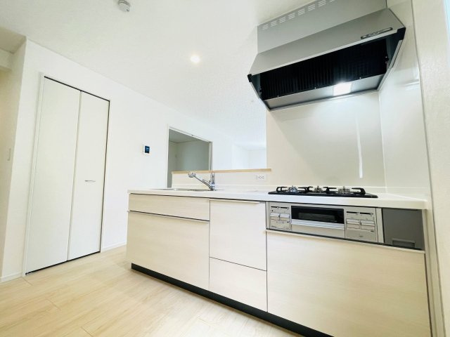 岡崎市細川町第14　新築分譲住宅　全2棟　2号棟のキッチン|使い勝手の良いシステムキッチン。