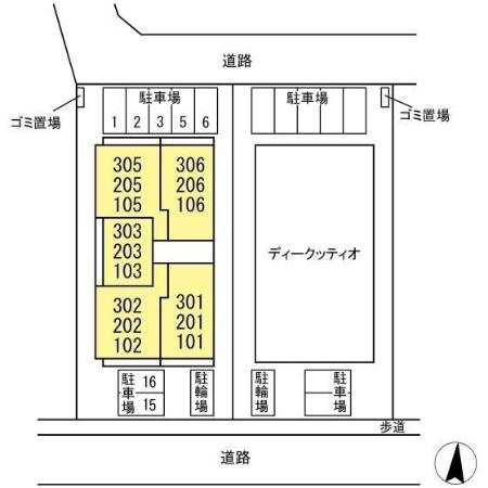 b-kubus(ビークブス)の区画図