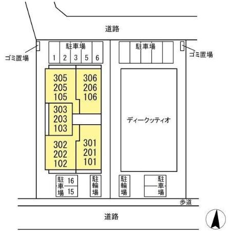 b-kubus(ビークブス)の区画図