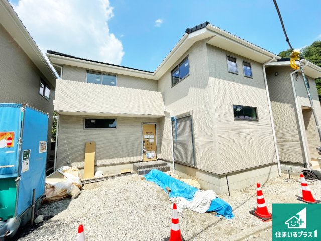 京都市左京区北白川仕伏町　新築一戸建ての外観|現在の進捗状況です！順調に作業進行中、完成が待ち遠しいです！詳細の間取り等、お気軽にお問い合わせください！