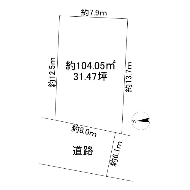 泉南市信達市場　土地の土地図