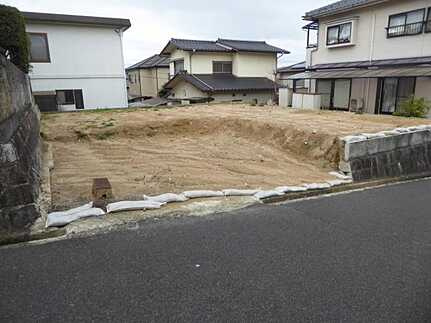 安佐北区口田５丁目の前面道路含む現地写真
