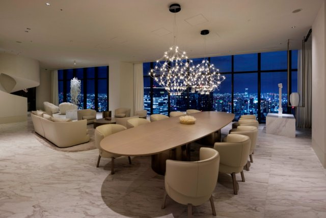 Ｂｒｉｌｌｉａ　Ｔｏｗｅｒ　堂島　大阪市北区の売りタワーマンションの居間・リビング