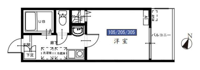 ＭＥＬＤＩＡ新河岸の間取り